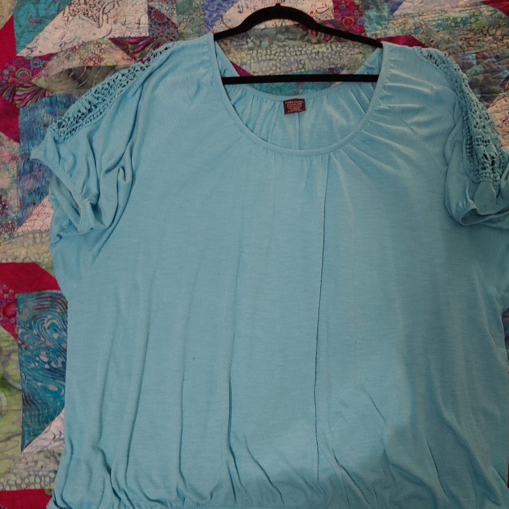 Turquoise blouse